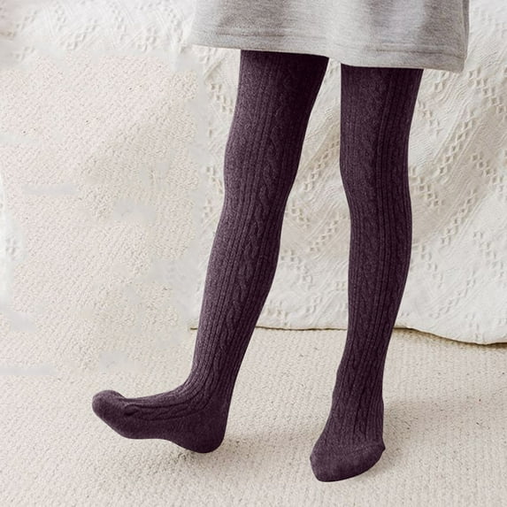 YUNLIUU Baby Girls Winter Tights Cotton Stocking Stylish Leggings School Uniform Warm Stockings Tights Pantyhose Winter Warm Leggings Stockings for Girls 18-24 Months