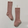 thumbnail image 1 of YUNLIUU Baby Knee High Socks Cotton Socks Athletic Tube Socks Casual Dress Socks Long Tube Stockings for Toddlers Kids Boys Girls 0-6 Months, 1 of 3