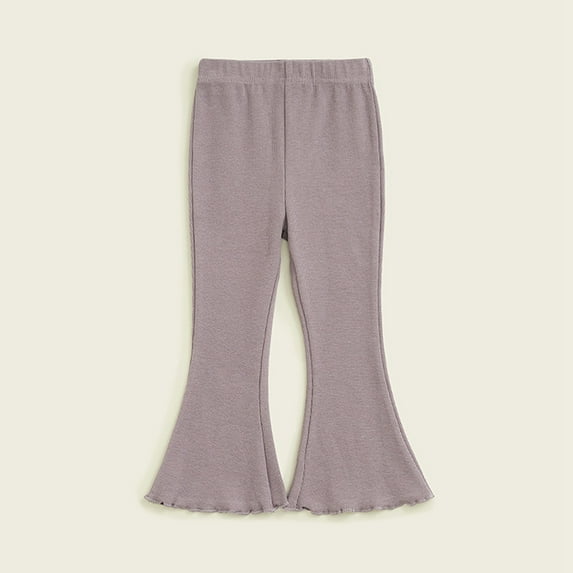 YUNLIUU Baby Leggings Toddler Footless Tights Lace Trim Tights Cotton Stockings Pants Ribbed Knit Stocking Pants Winter Warm Pants Leggings for Toddlers 5T