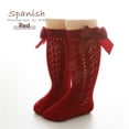 thumbnail image 1 of YUNLIUU Girls Knee High Socks Toddler Long Socks Cotton Uniform Socks Kids Soccer Socks Sports Socks Tube Ruffled Stockings for Toddler Kids 0-6 Months, 1 of 3