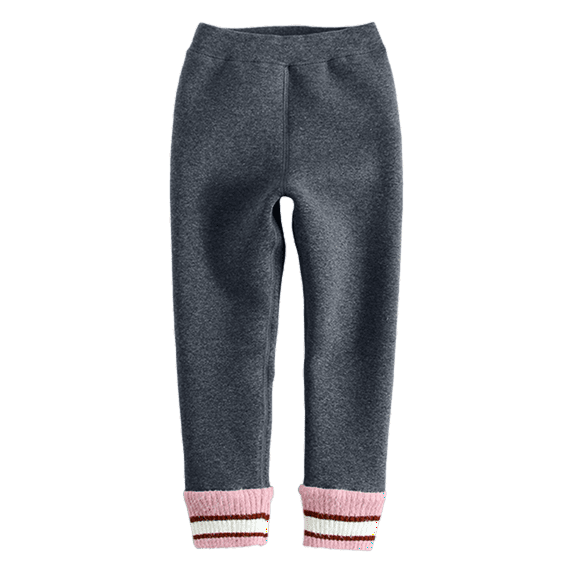 YUNLIUU Girls Leggings Footless Tights Lace Ruffle Tights High Waisted Bell Bottoms Knit Ribbed Tights Stocking Pants Winter Warm Pants Leggings for New Years Gifts 5T