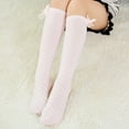thumbnail image 1 of YUNLIUU Toddler Baby Girls Knee High Socks Cotton School Uniform Socks Athletic Tube Socks Tube Ruffled Stockings for Girl Toddler 1-12 Years, 1 of 7