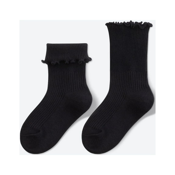 YUNLIUU Toddlers Kids Crew Socks Boys Girls Socks Cotton School Uniform Non Low Cut Socks Casual Unisex School Socks for Boys Girls 2-3 Years