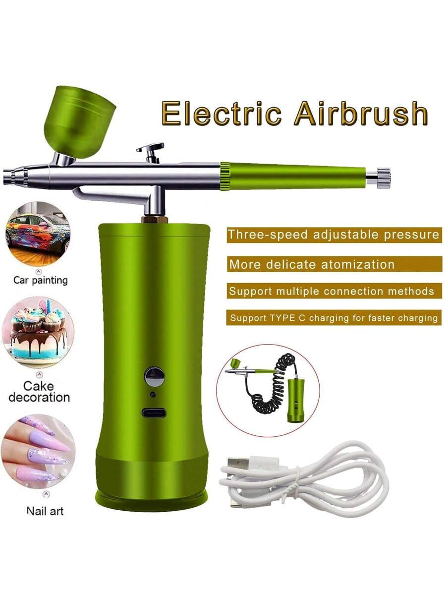 YUNLUN Airbrush Kit With Compressor, Rechargeable Portable Cordless Air ...