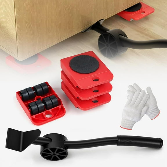 YUNMEIYI Furniture Movers with Wheels & Lifter Kit, Furniture Dolly Heavy Duty, Moving Appliance Gliders for Sofa Fridge Washing Machine