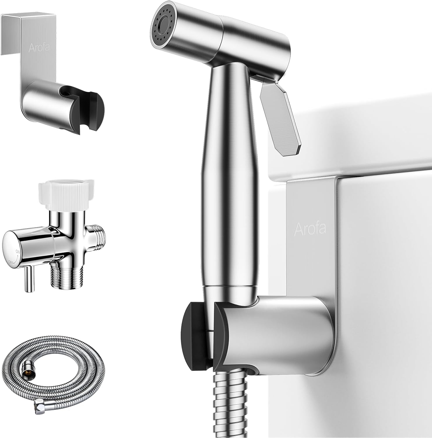 YUNMEIYI Hot and Cold Handheld Bidet Sprayer for Toilet, Warm Water Bidet with Adjustable Pressure, Non-Electric Temperature Control for Feminine Wash