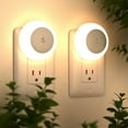 thumbnail image 1 of YUNOVA 2 Pack Dusk to Dawn Night Light Plug in Wall, Auto On/Off 0.5W LED Nightlight with Warm White Light, Safe Night Lights for Bedroom Bathroom Hallway Kitchen Nursery, 1 of 7