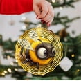thumbnail image 1 of YUNOVA 3D Bee Wind Spinner for Yard, Kinetic Garden Spinner Outdoor Decor, Metal Wind Powered Art for Patio, No Batteries Needed, Easy Assembly, Christmas Thanksgiving Gift for Her, 1 of 4
