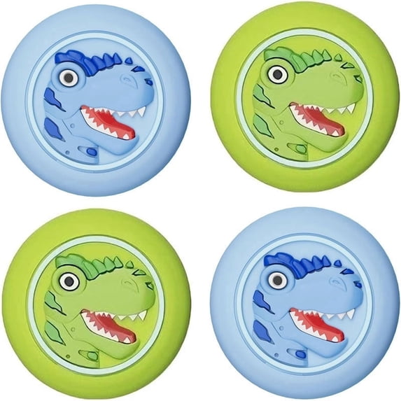 YUNOVA 4 Pack Hidden AirTag Holder with Safety Pin, Cute Cartoon Silicone AirTag Case Compatible with Apple AirTag 1st/2nd Gen for Kids Elderly Pets