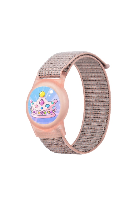 AirTag Bracelet for Kids, Apple Air Tag Protective Cover with Nylon Wristband, Anti Lost GPS Trackers Case Cover Elastic Watch Band for Toddlers Girls Boys Elders