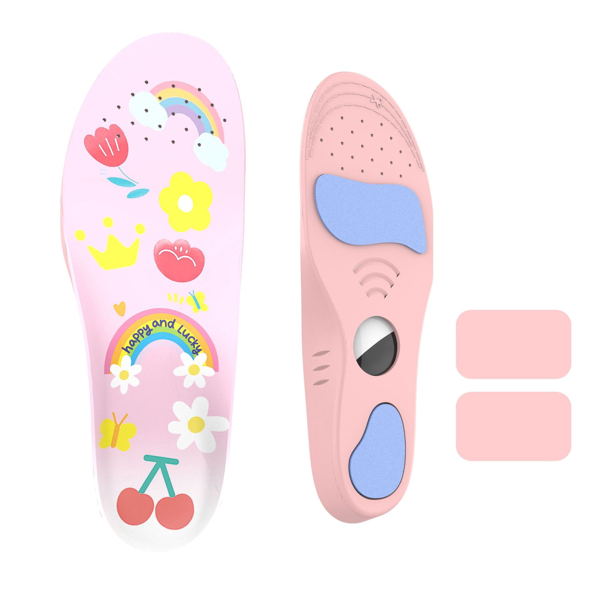 YUNOVA AirTag Shoe Insoles for Kids Seniors, Anti-Lost Shoe Tracker ...