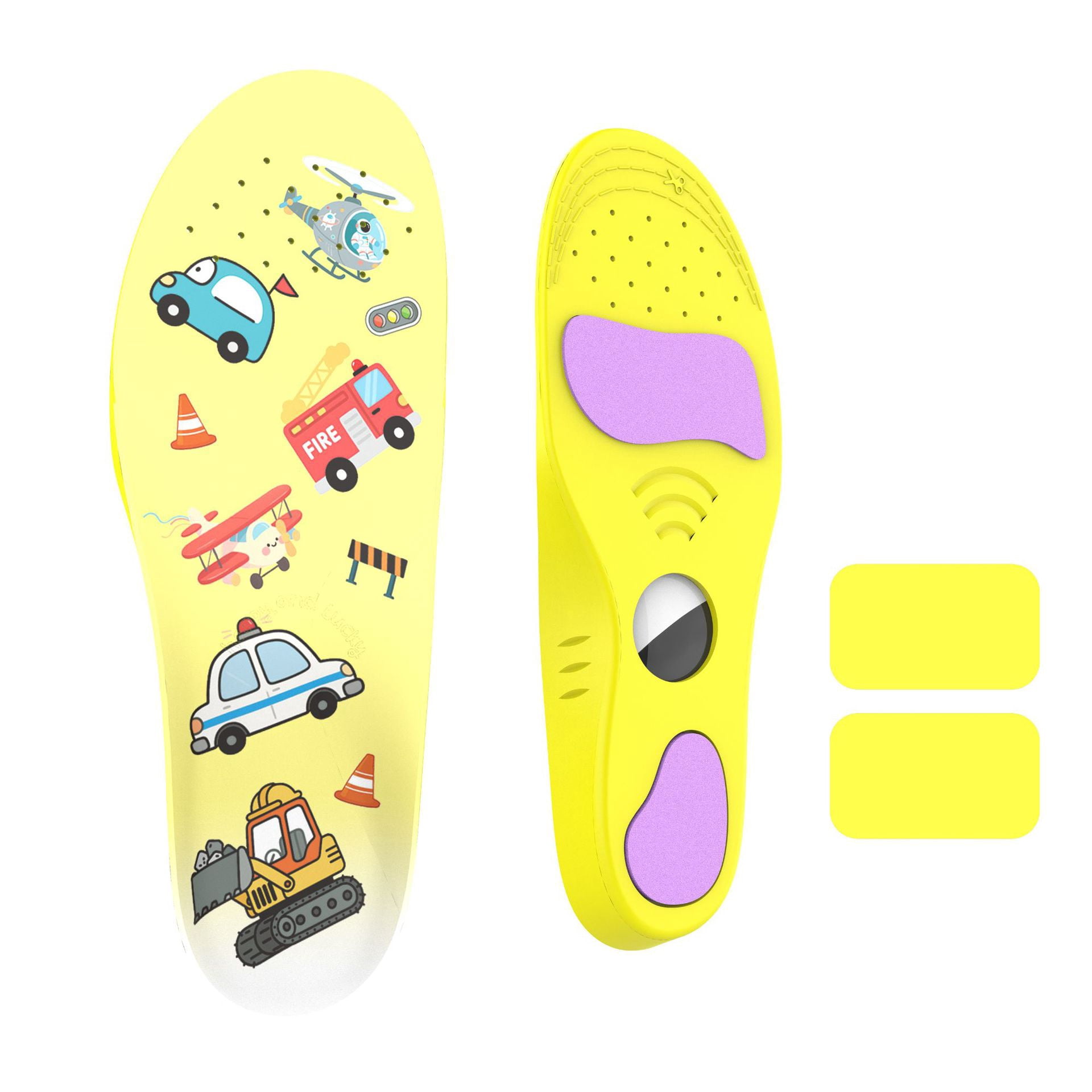 YUNOVA AirTag Shoe Insoles for Kids Seniors, Anti-Lost Shoe Tracker ...