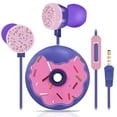 thumbnail image 1 of YUNOVA Donut-Shaped Wired Earbuds for Kids - Ergonomic Soft Ear Gels with Tangle-Free Cord, Cute Headphones for School/Travel, 3.5mm Metal Plug & Sweet Gift Box, 1 of 7