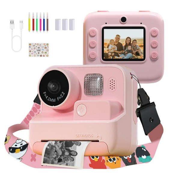 YUNOVA Instant Print Camera for Kids - 48MP HD Selfie Camera with Thermal Printing, 1080P Video, Rechargeable Battery & 32GB TF Card | Creative Gift for Boys Girls Age 3-12