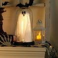 thumbnail image 1 of YUNOVA Light Up Ghost in Plastic Cloche - LED Spooky Decoration for Indoor Home, Kitchen Mantel, Tabletop - Handmade Halloween Decorations with Eerie Glow, 1 of 7