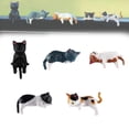 thumbnail image 1 of YUNOVA Mini Cat Figurines 5 Pack, Cute 3D Resin Desk Decor with Adhesive, Cat Lover Gifts for Computer Monitor & Car Dashboard, Funny Office & Home Decorations, 1 of 6