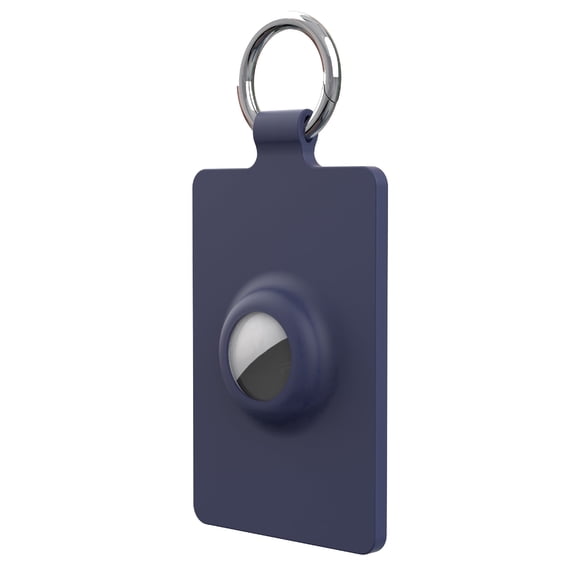 YUNOVA Silicone Tesla Key Card Holder with AirTag Slot, Dual Card Protective Case with Keychain, Compatible with Tesla Model 3 Y S X Cybertruck & Apple AirTag