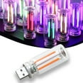 thumbnail image 1 of YUNOVA Touch Control USB Night Light, 7-Color Stepless Dimming Retro Mini Lamp, Portable Mood Lighting for Car/Bedroom/Camping Decor, Compatible with USB Ports, 1 of 8