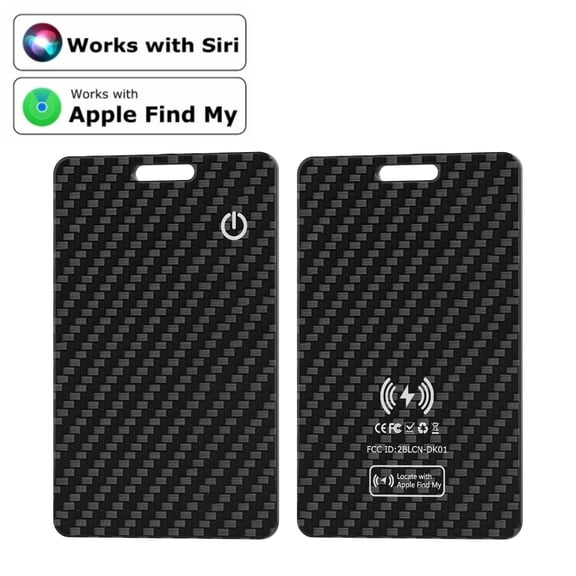 YUNOVA Ultra-Thin Anti-Lost Tracker, Compatible with Apple Find My Network, Global Location & Left-Behind Alert, Wireless Charging & 4-Month Battery, Waterproof for Wallet, Keys, Bag (iOS Only)