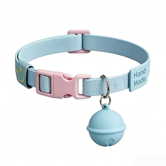 YUNOVA Waterproof Pet GPS Tracker, Mini Bell Shaped Dog Cat Collar Locator No Monthly Fee Compatible with iOS Android HarmonyOS