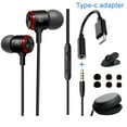 thumbnail image 1 of YUNOVA Wired Earbuds with Microphone & Dual Adapters, 3.5mm & Type C HiFi Earphones for Smartphones, Mac, PS4, Tablets & Laptops, Premium In-Ear Headphones with Clear Sound & Comfort Fit, 1 of 10