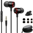 thumbnail image 1 of YUNOVA Wired Earbuds with Microphone, Noise Cancelling In-Ear Headphones, Powerful Bass, HD Sound for iOS Android Smartphones, Laptops, Gaming, and All 3.5mm Jack Devices, 1 of 10