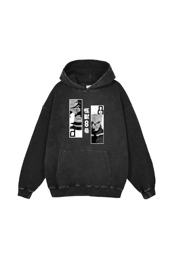 Kaiju No.Eight Hoodie Unisex Drawstring Long Sleeve Pullover Sweatshirt Cosplay Hoody New Anime Merch