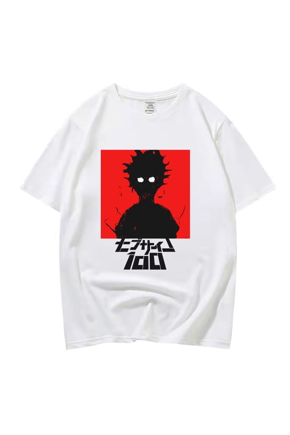 Mob Psycho 100 T-shirt: Cotton crewneck short sleeves for men and women