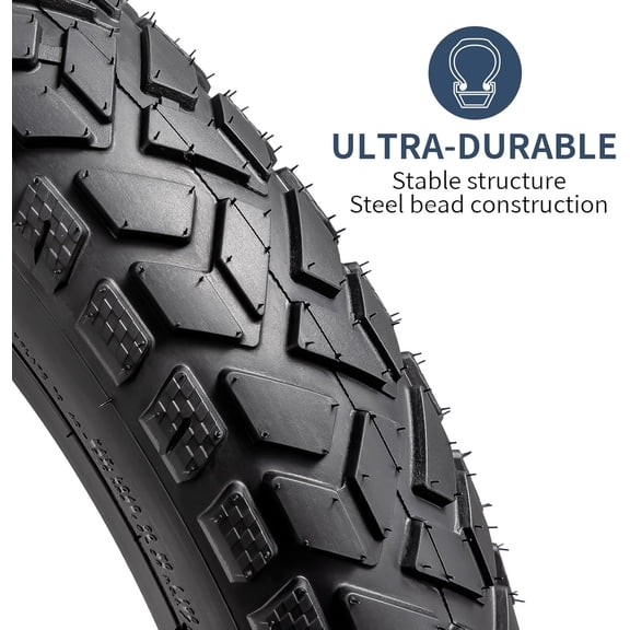 YUNSCM 26" Fat E-Bike Tires 26 x 4.0/102-559 Compatible with 26x4.0 26x4 E-Bike All-Terrain Directional Tread Bike Bicycle Tires