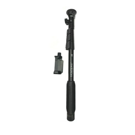 YUNTENG Portable Extendable Selfie Stick Aluminum Alloy Handheld Monopod Pole with 1/4 Inch Screw Phone Holder for Small Digital Camera Smartphone