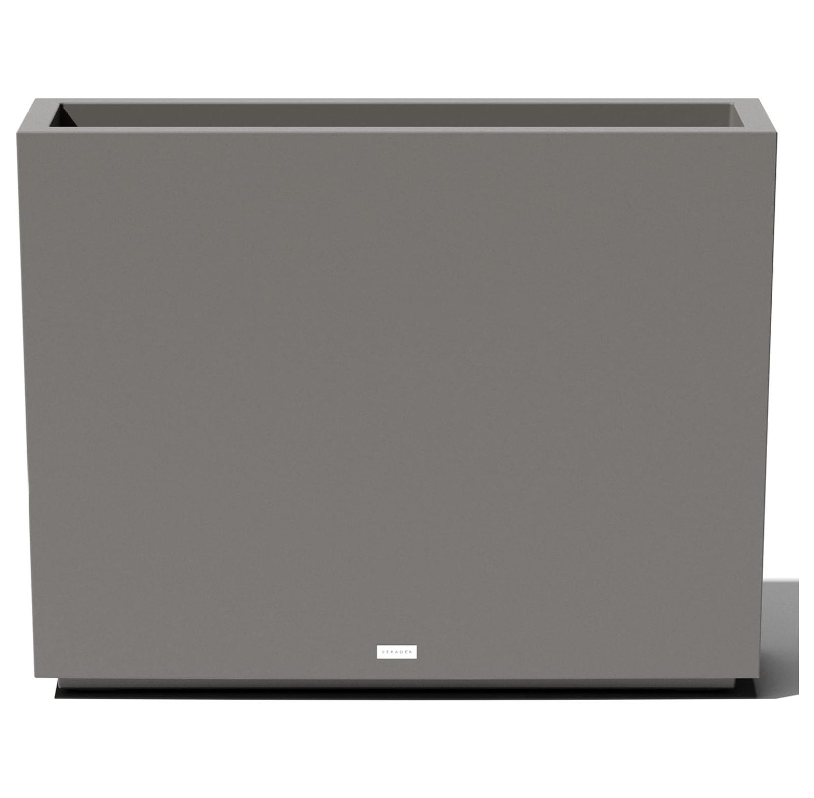 Veradek Block Series Medium 30" Gray Recycled Plastic Planter