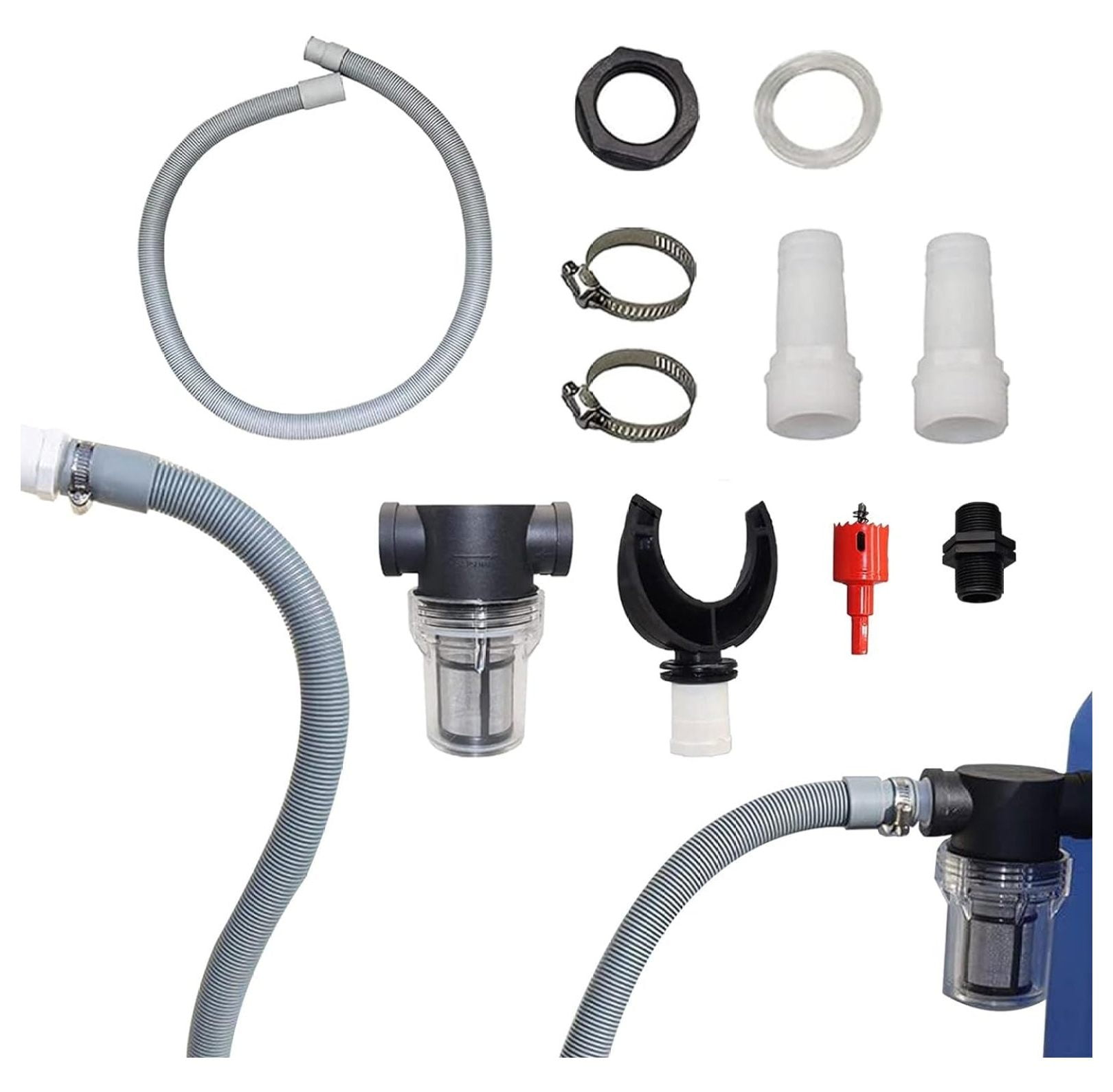 YUNTIE DIY Rain Barrel Diverter and Parts Kit Water Collection System