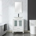 YUNXI 24" Bathroom Vanity with Sink, Elegant Series with Solid Wood