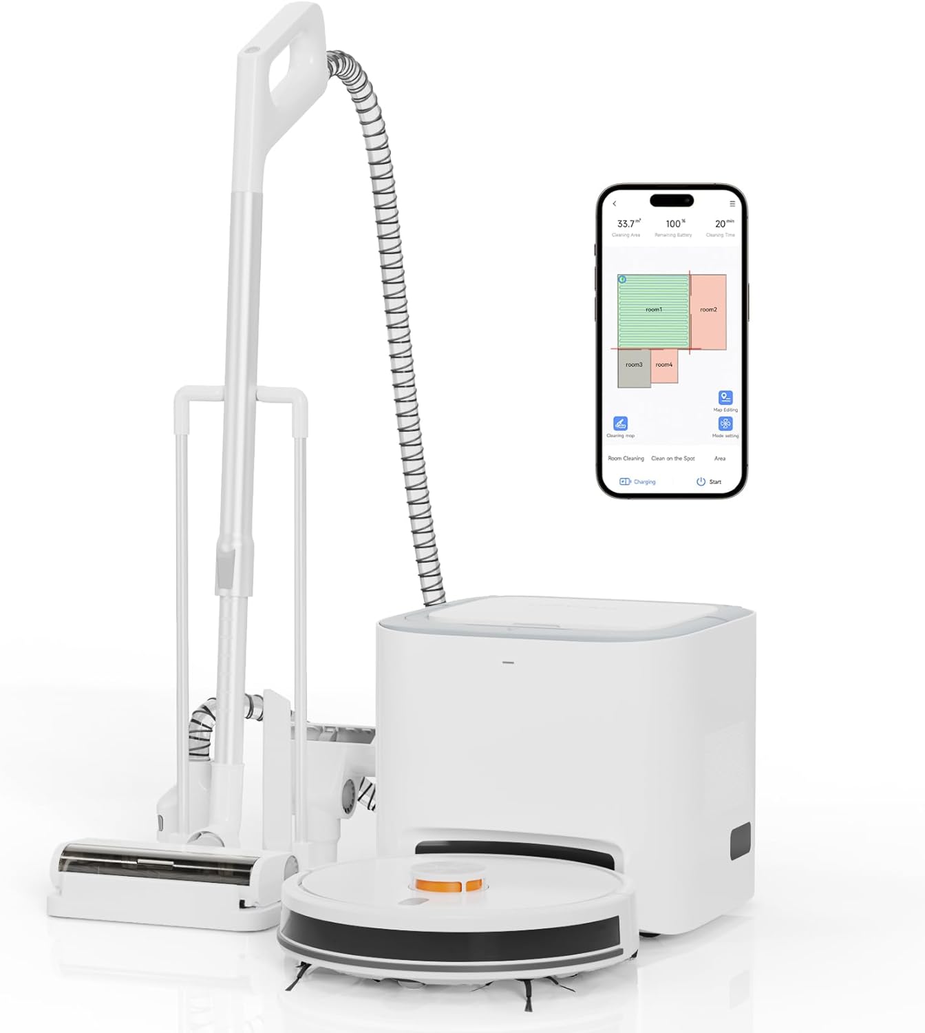 YUNXI Robot Vacuum and Mop Combo, All Scene Robot Vacuum with 60 Days