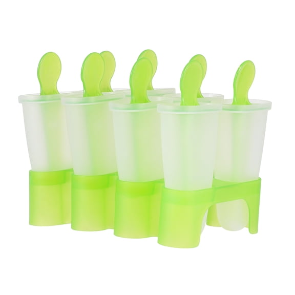 YUNXNK 1 Set 8-Grid DIY Ice Cream Mold Plastic Ice Mold Creative Ice Maker Ice Cream Making Tool for Kids Boys Girls (Assorted Style)