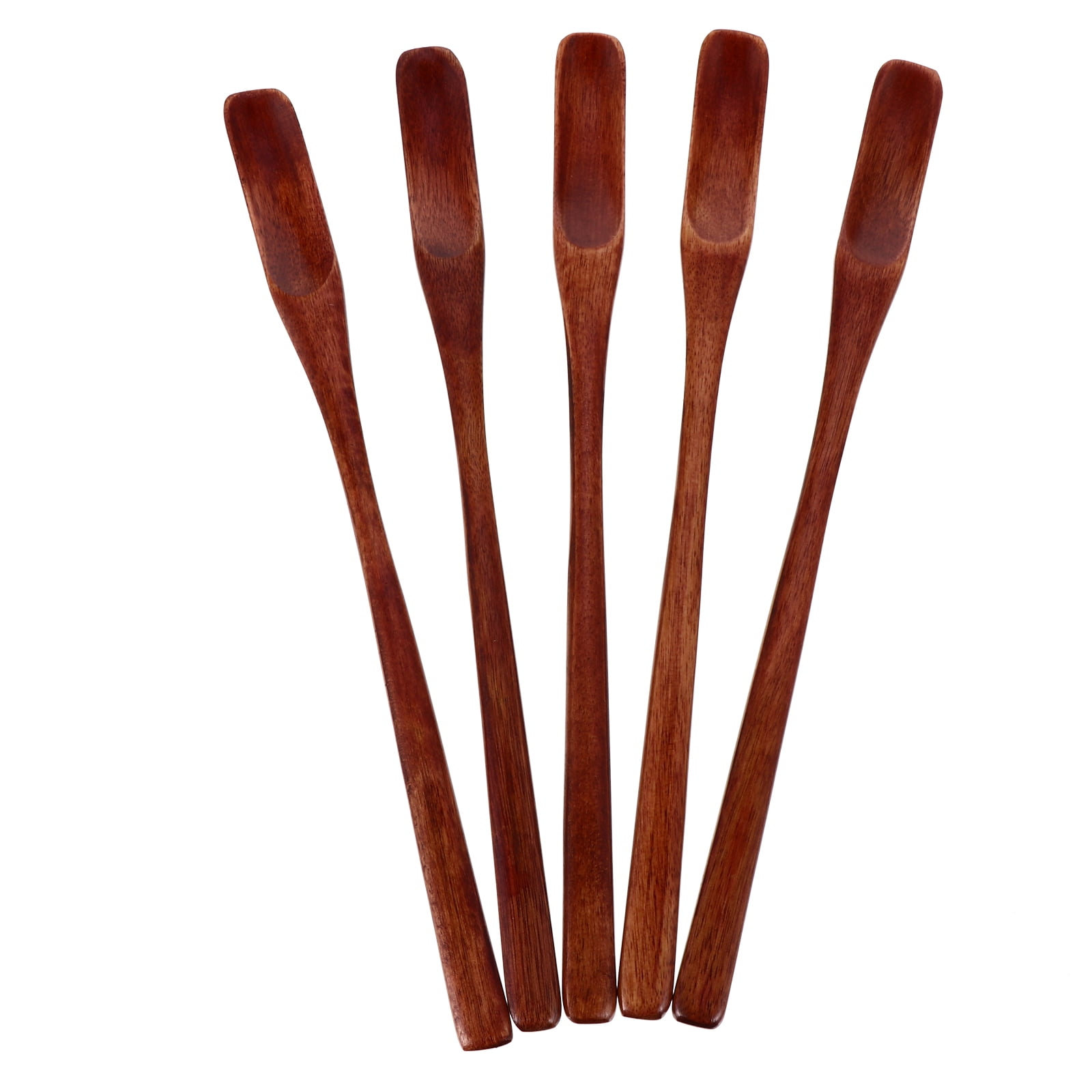 YUNXNK Honey Spoon Stirring Spoons Wooden Wood Coffee Scoop Honeycomb ...