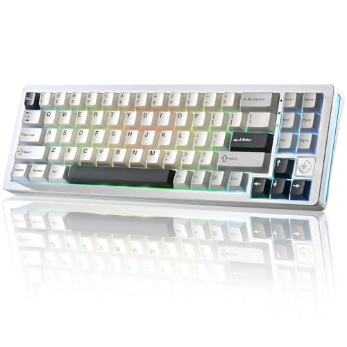 YUNZII AL71 75% MECHANICAL KEYBOARD,WIRELESS BT5.0/USB-C WIRED,MK071E-10