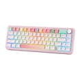 thumbnail image 1 of YUNZII B68 Wireless Mechanical Gaming Keyboard, Tri-Mode Hot Swappable Cute Gasket Mounted Creamy Keyboard for Win/Mac,, 1 of 9