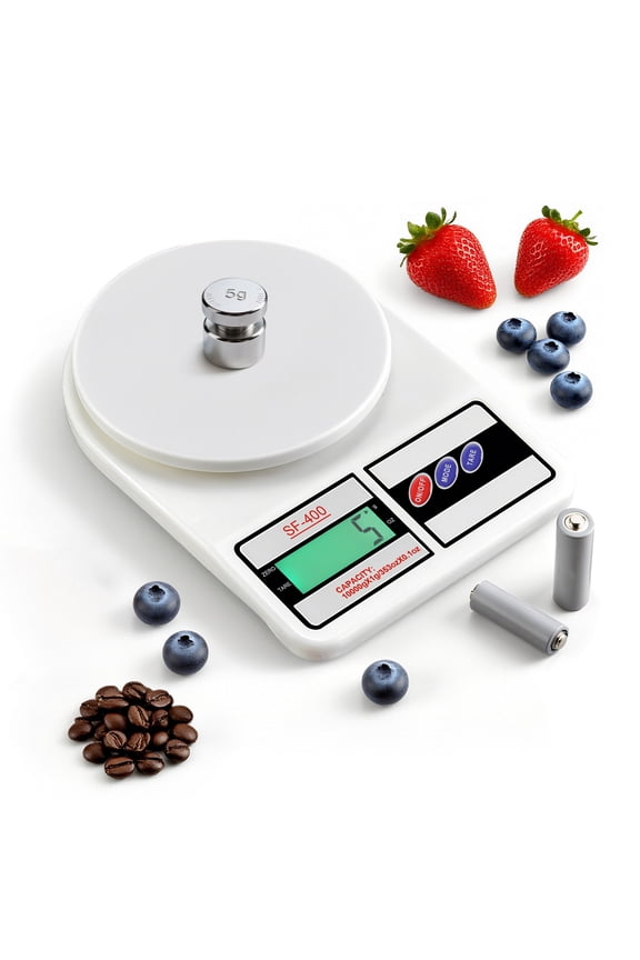 Digital Food Scale, Kitchen Scale in Grams and Ounces, 0.1g Precision with LCD Display for Cooking and Baking