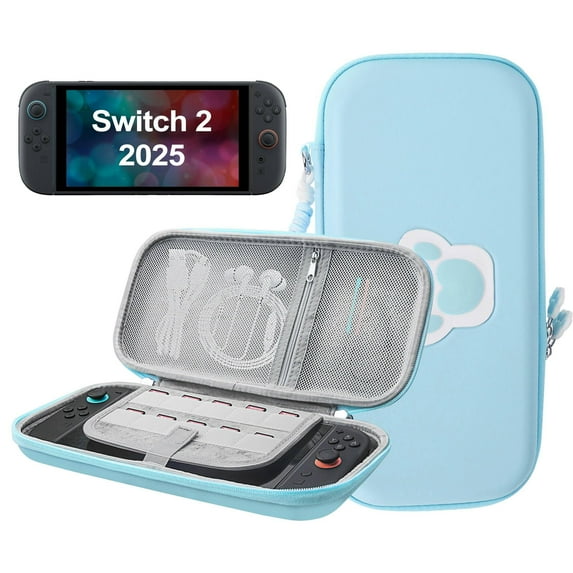 YUOY Carrying Case for Nintendo Switch 2 (2025), Travel Bag for Nintendo Switch 2 Accessories, Blue