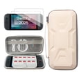 thumbnail image 1 of YUOY Switch 2 (2025) Carrying Case – Slim Travel Bag with 2 HD Screen Protectors,10 Game Slots, Water-Resistant Nylon & Shockproof EVA Shell, Mecha-Design Protective Case for Nintendo Switch 2, 1 of 7