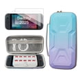 thumbnail image 1 of YUOY Switch 2 (2025) Carrying Case – Slim Travel Bag with 2 HD Screen Protectors,10 Game Slots, Water-Resistant Nylon & Shockproof EVA Shell, Mecha-Design Protective Case for Nintendo Switch 2, 1 of 7