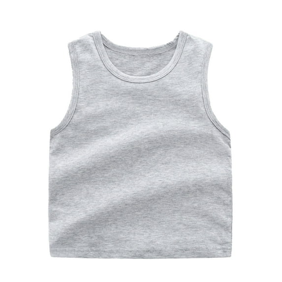 YUQIN Toddler Kids Girls Dance Tank Tops Sleeveless Racerback Crop Top Tees Athletic Shirts Soild Color Slim Sports Dance Top Gymnastics Comfort Fit Clothes
