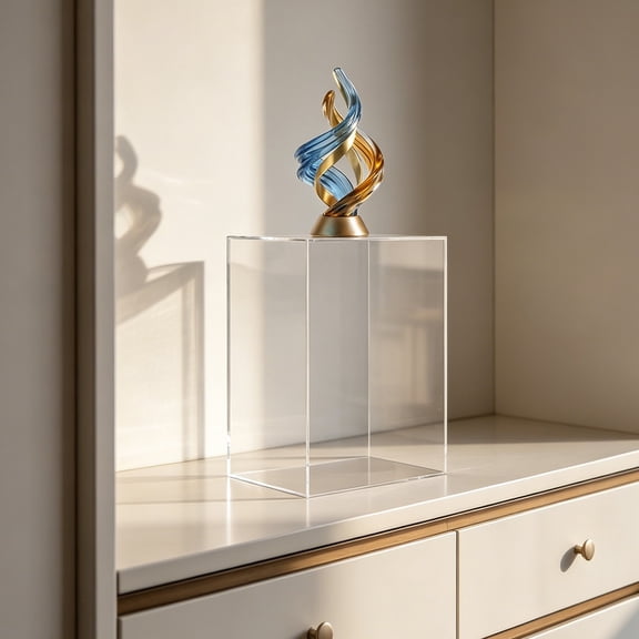 12*12*16in Acrylic Display Box, Transparent Sculpture Display Box, Excellent Trade Shows for Weddings, Parties, Events