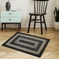 thumbnail image 1 of YUSAZENS 2'x3' Hallway Runner Rug, Washable Non-Slip Boho Braided Rustic Runner, Farmhouse Indoor Throw Rug, Low-Pile Long Carpet for Living Room, Bedroom, Entryway, Kitchen, Black, 1 of 7