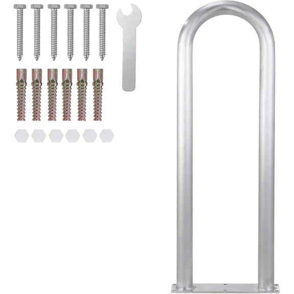 YUSAZENS 42X13 Inch Pool Boarding Grab Bar, Anodized Aluminum Rust-Proof Railing with Base Plate, CNC Machined Support Handrail for Indoor Outdoor Pool Deck Dock Spa