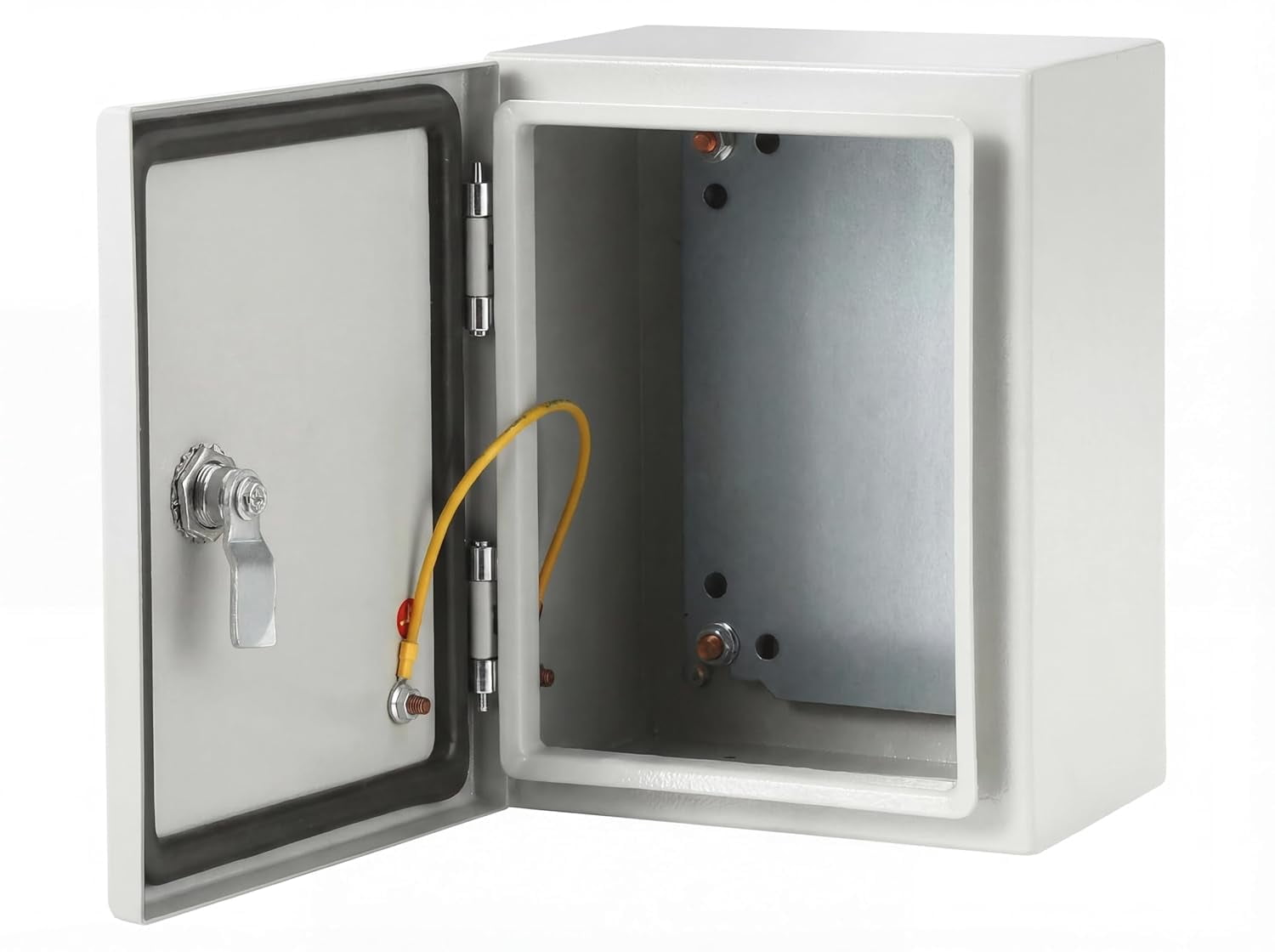 YUSAZENS 4X IP66 Waterproof Steel Junction Box 16x12x8 Inch Heavy Duty Lockable Electrical Enclosure with 1.5mm Wall Thickness Removable Mounting Plate for Outdoor Indoor Industrial Use