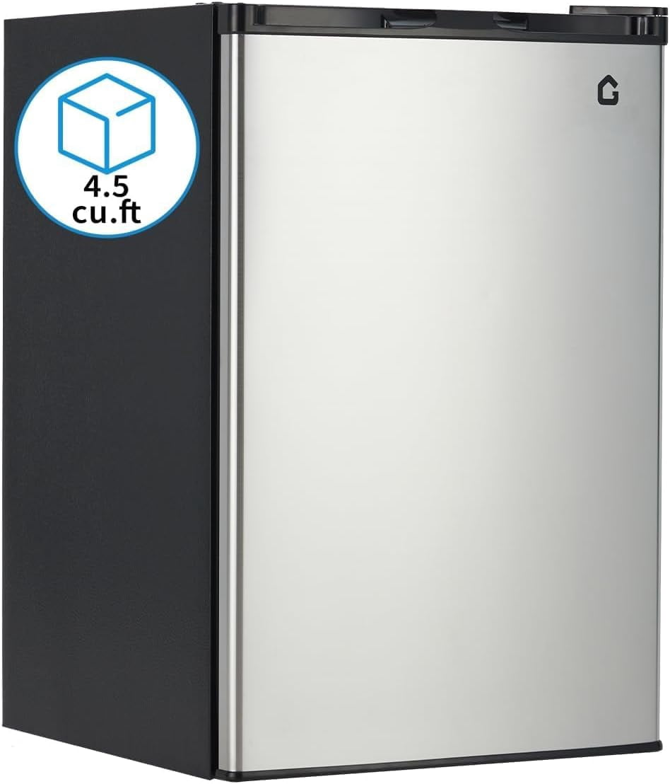 YUSAZENS Compact Refrigerator with Freezer, Energy Efficient Small Fridge with Adjustable Thermostat, Removable Shelves, Quiet Operation for Dorm, Apartment, Office and Bedroom