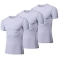 thumbnail image 1 of 3 Pack Boys Compression Shirts Kids Quick Dry Sports Undershirts Short Sleeve Base Layer Tee Tops, 1 of 7