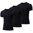 thumbnail image 1 of 3 Pack Boys Compression Shirts Kids Quick Dry Sports Undershirts Short Sleeve Base Layer Tee Tops, 1 of 7
